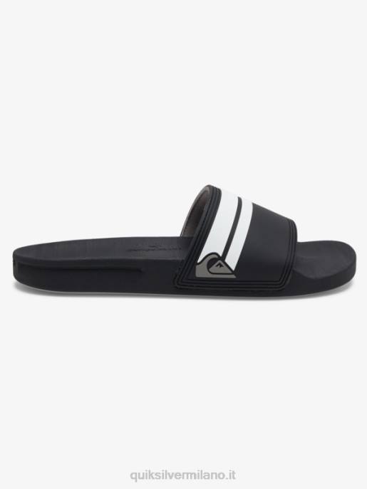 esso Quiksilver uomini sandali rivi slide slider nero bianco HTZR760