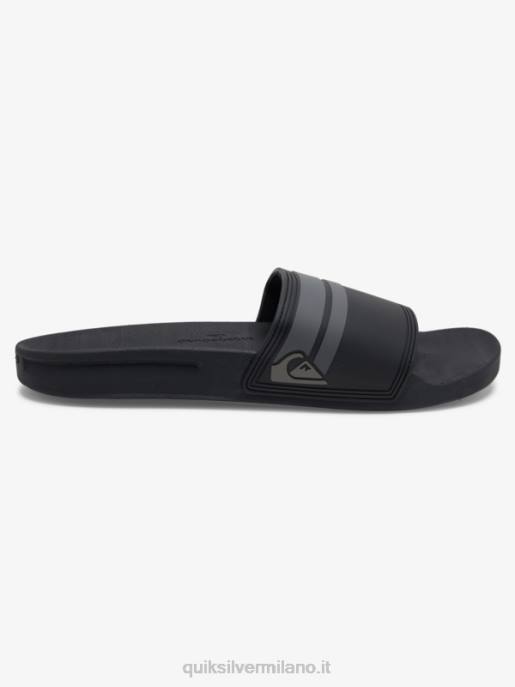 esso Quiksilver uomini sandali rivi slide slider nero/grigio HTZR763