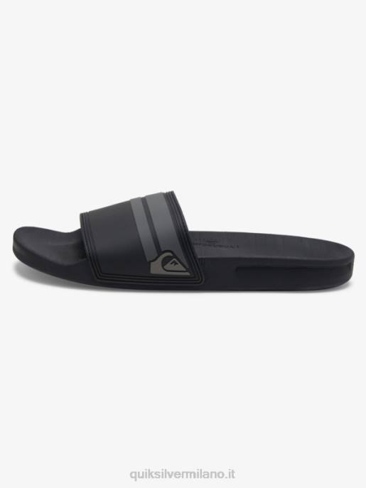 esso Quiksilver uomini sandali rivi slide slider nero/grigio HTZR763