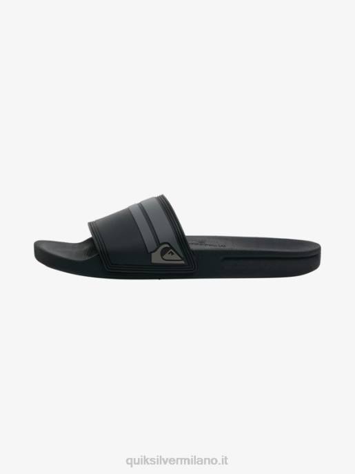 esso Quiksilver uomini sandali rivi slide slider nero/grigio HTZR763