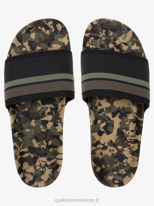 esso Quiksilver uomini sandali rivi slide slider verde 2 HTZR761