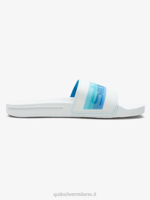 esso Quiksilver uomini sandali slide slider rivi bianco blu HTZR686
