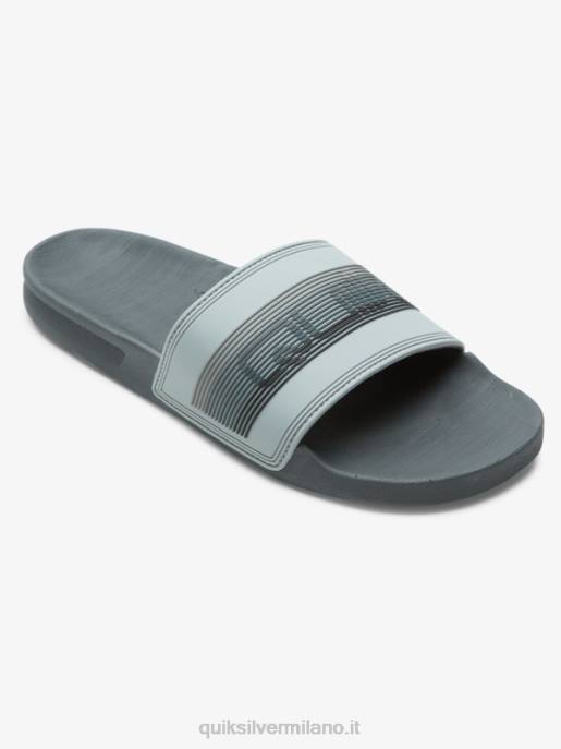 esso Quiksilver uomini sandali slide slider rivi grigio 1 HTZR687