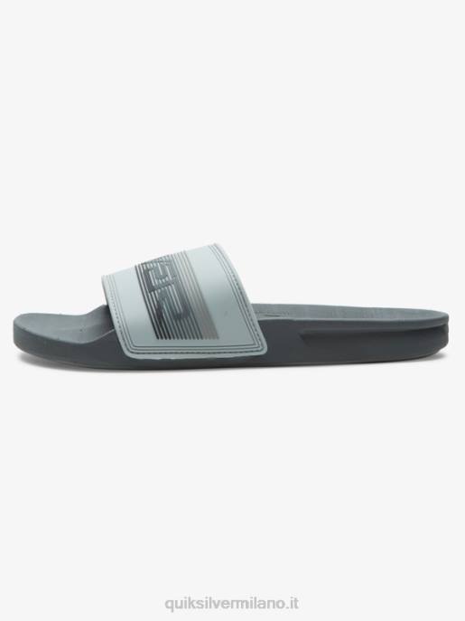 esso Quiksilver uomini sandali slide slider rivi grigio 1 HTZR687
