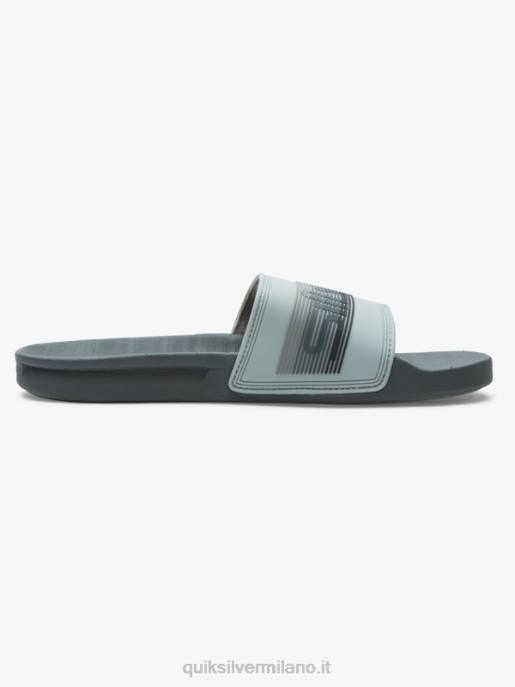 esso Quiksilver uomini sandali slide slider rivi grigio 1 HTZR687