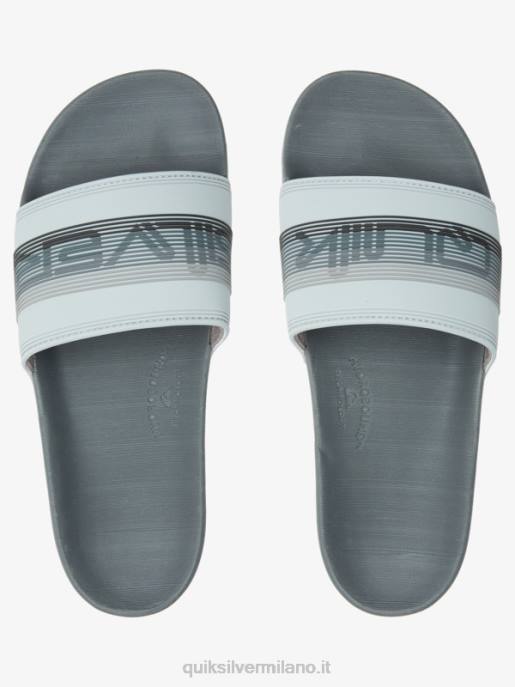esso Quiksilver uomini sandali slide slider rivi grigio 1 HTZR687