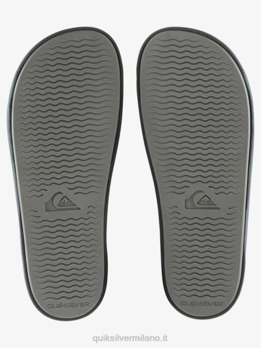 esso Quiksilver uomini sandali slide slider rivi grigio 1 HTZR687