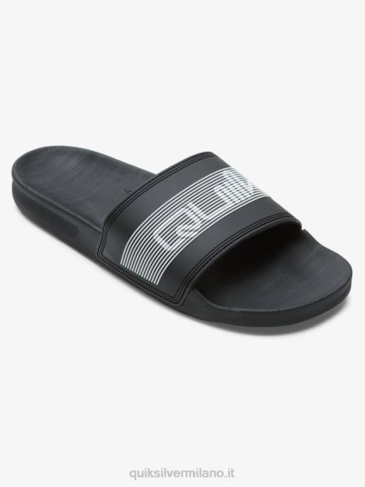 esso Quiksilver uomini sandali slide slider rivi nero HTZR683