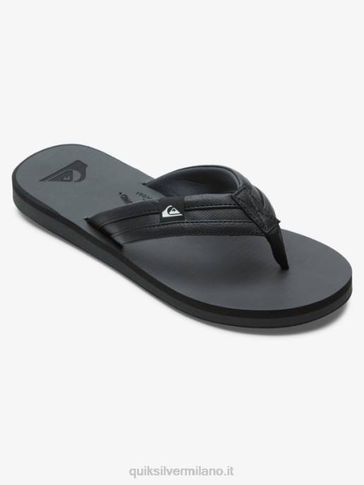 esso Quiksilver uomini sandali squish carver nero HTZR938