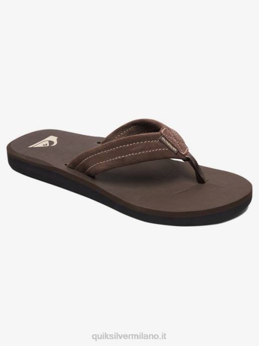 esso Quiksilver uomini sandalo carver in pelle scamosciata demitasse - solido HTZR1631
