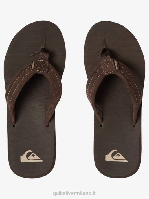 esso Quiksilver uomini sandalo carver in pelle scamosciata demitasse - solido HTZR1631