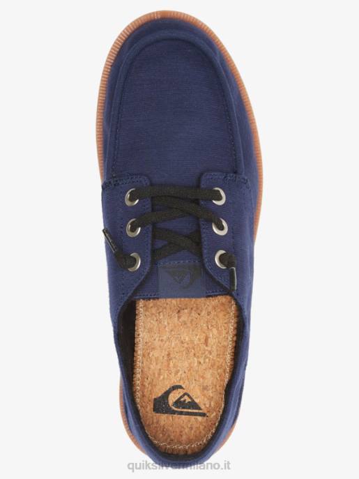 esso Quiksilver uomini scarpe dragate dal porto blu/marrone HTZR1885