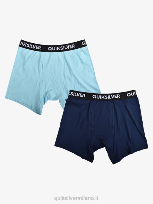 esso Quiksilver uomini core boxer super morbidi confezione da 2 azzurro HTZR1824