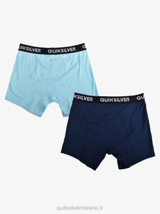esso Quiksilver uomini core boxer super morbidi confezione da 2 azzurro HTZR1824