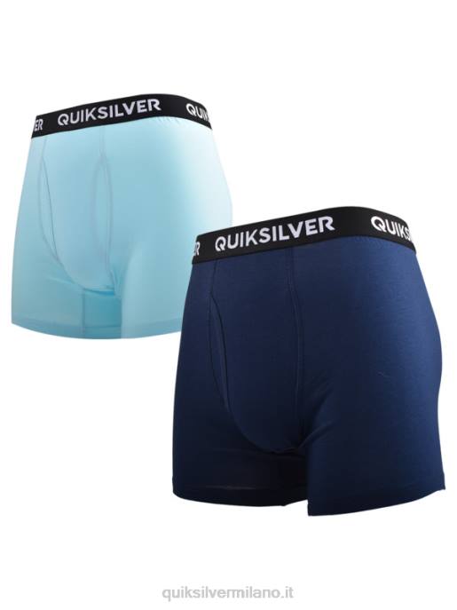 esso Quiksilver uomini core boxer super morbidi confezione da 2 azzurro HTZR1824