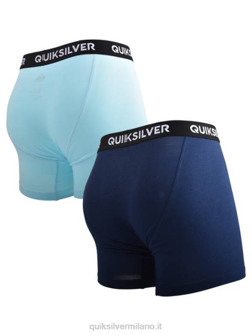 esso Quiksilver uomini core boxer super morbidi confezione da 2 azzurro HTZR1824