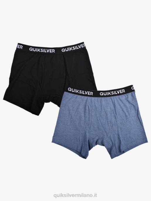 esso Quiksilver uomini core boxer super morbidi confezione da 2 erica denim HTZR1825