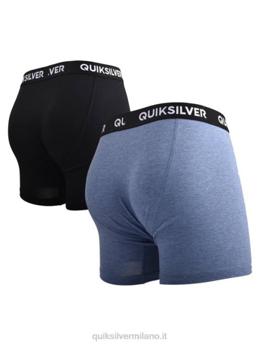 esso Quiksilver uomini core boxer super morbidi confezione da 2 erica denim HTZR1825