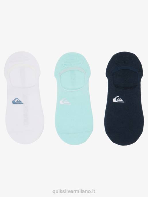 esso Quiksilver uomini 3 paia di calzini antiscivolo giacca blu chiaro/navy HTZR778