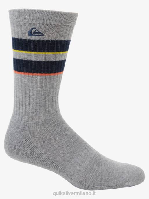 esso Quiksilver uomini Confezione da 2 calzini jacquard per l\'equipaggio Marina Militare HTZR1142