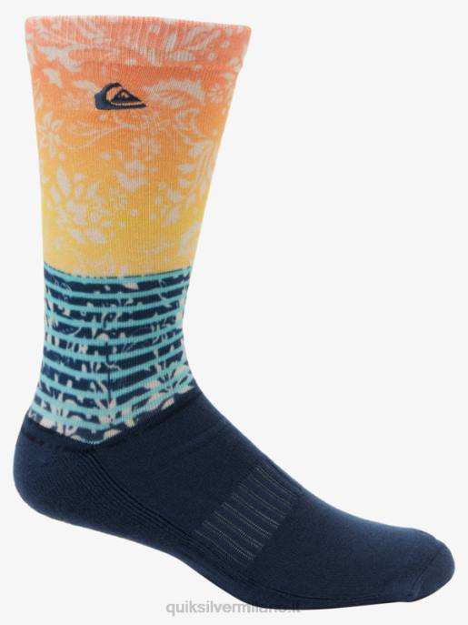 esso Quiksilver uomini Confezione da 2 calzini jacquard per l\'equipaggio Marina Militare HTZR1142