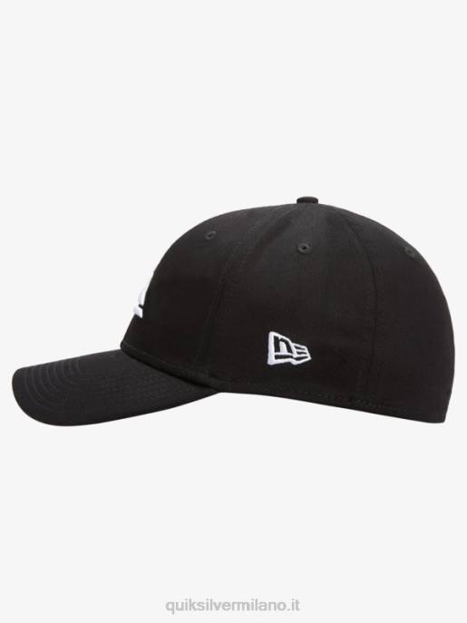 esso Quiksilver uomini berretto elasticizzato mountain & wave nero bianco HTZR1679