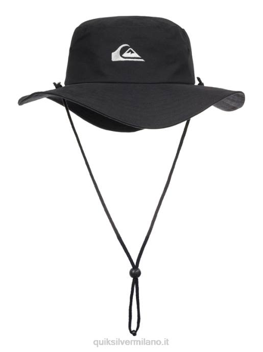 esso Quiksilver uomini cappello boonie safari bushmaster nero HTZR1520