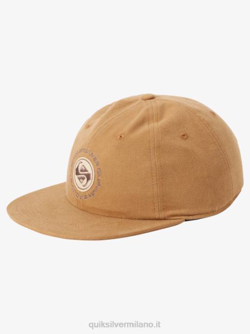 esso Quiksilver uomini cappello con cinturino in tela arvo kickback marrone spinoso HTZR1688