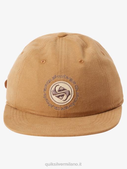 esso Quiksilver uomini cappello con cinturino in tela arvo kickback marrone spinoso HTZR1688