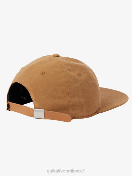 esso Quiksilver uomini cappello con cinturino in tela arvo kickback marrone spinoso HTZR1688
