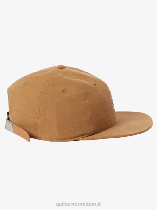 esso Quiksilver uomini cappello con cinturino in tela arvo kickback marrone spinoso HTZR1688