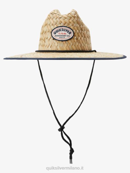 esso Quiksilver uomini cappello da bagnino di paglia americana outsider marina di mezzanotte HTZR414