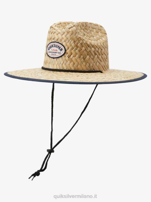 esso Quiksilver uomini cappello da bagnino di paglia americana outsider marina di mezzanotte HTZR414