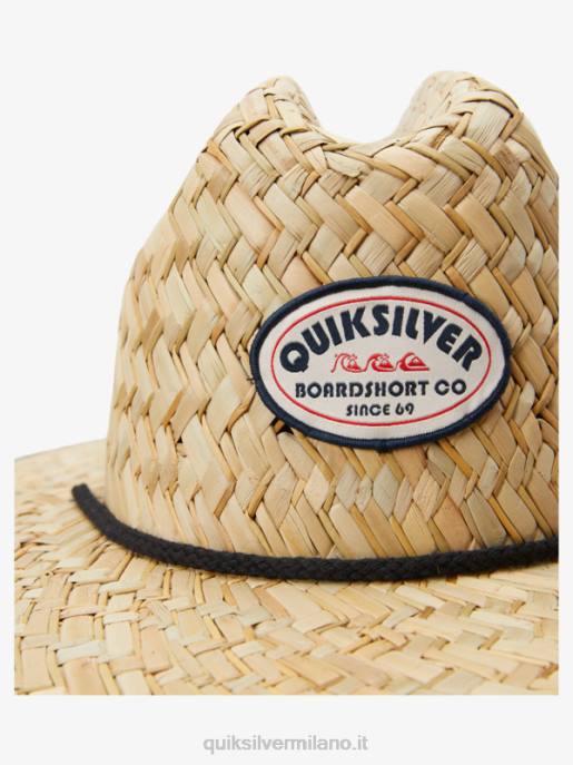esso Quiksilver uomini cappello da bagnino di paglia americana outsider marina di mezzanotte HTZR414