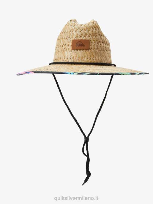 esso Quiksilver uomini cappello da bagnino di paglia outsider asfalto HTZR386