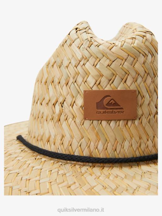 esso Quiksilver uomini cappello da bagnino di paglia outsider asfalto HTZR386