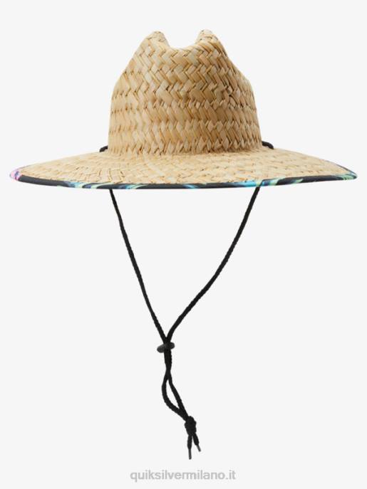 esso Quiksilver uomini cappello da bagnino di paglia outsider asfalto HTZR386