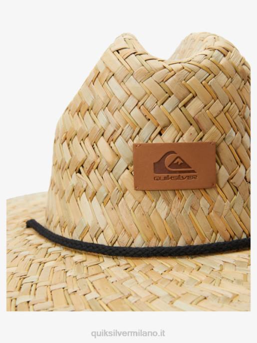esso Quiksilver uomini cappello da bagnino di paglia outsider blu del fiume HTZR387