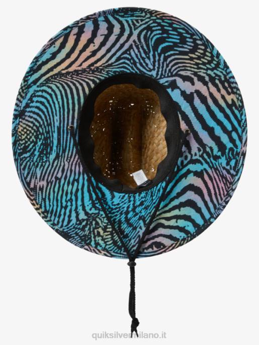 esso Quiksilver uomini cappello da bagnino di paglia outsider blu del fiume HTZR387