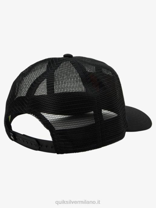esso Quiksilver uomini cappello da camionista a rete nero HTZR1075
