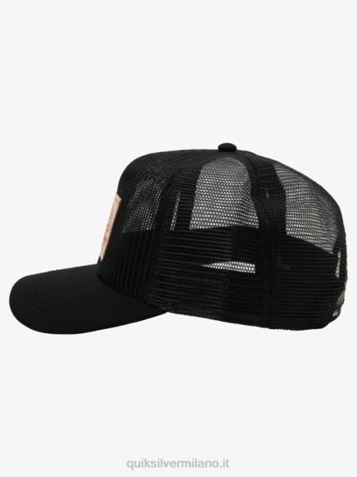esso Quiksilver uomini cappello da camionista a rete nero HTZR1075