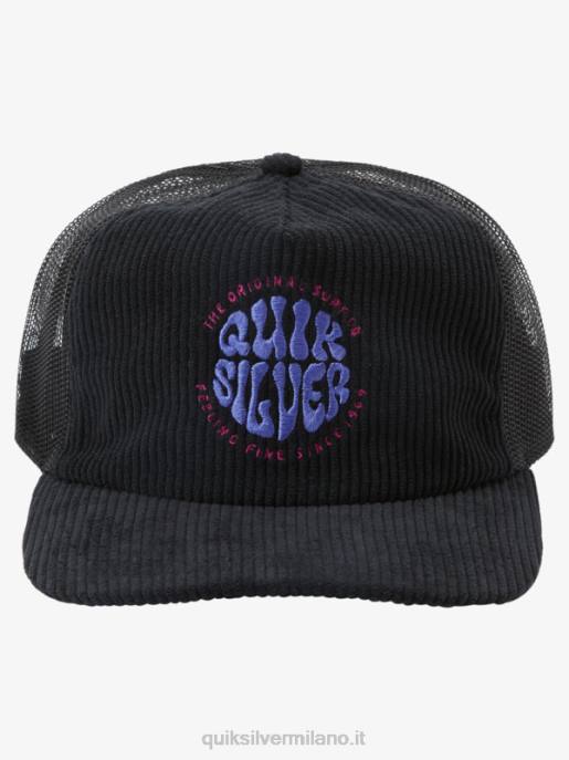 esso Quiksilver uomini cappello da camionista coasteeze nero HTZR443