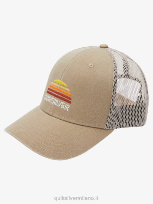 esso Quiksilver uomini cappello da camionista con stringer cachi scuro HTZR1196