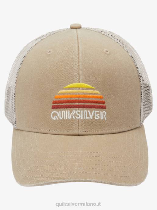 esso Quiksilver uomini cappello da camionista con stringer cachi scuro HTZR1196