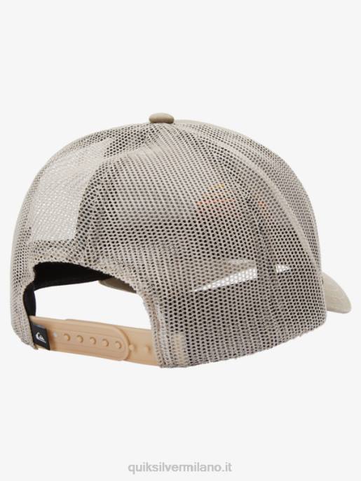 esso Quiksilver uomini cappello da camionista con stringer cachi scuro HTZR1196