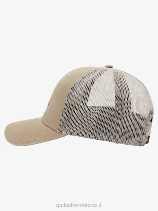 esso Quiksilver uomini cappello da camionista con stringer cachi scuro HTZR1196