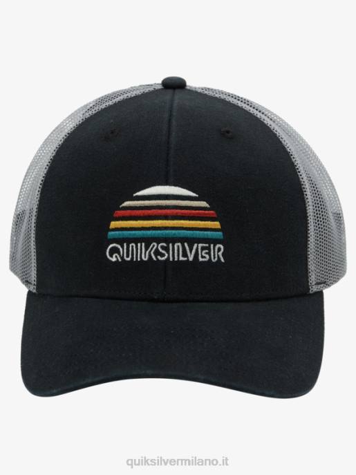 esso Quiksilver uomini cappello da camionista con stringer nero HTZR1194