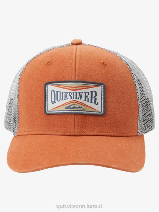 esso Quiksilver uomini cappello da camionista da traino arancia mecca HTZR439