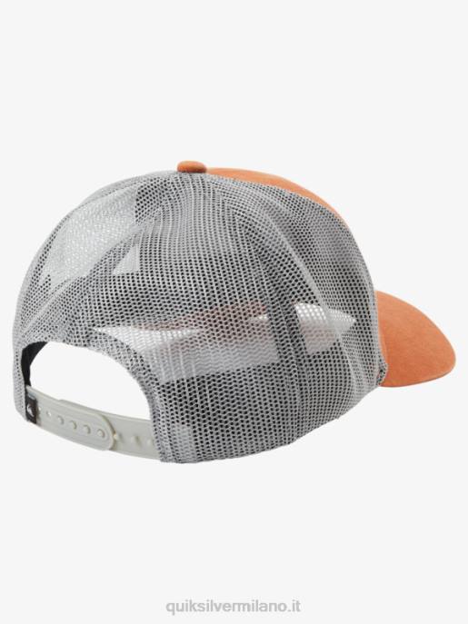 esso Quiksilver uomini cappello da camionista da traino arancia mecca HTZR439