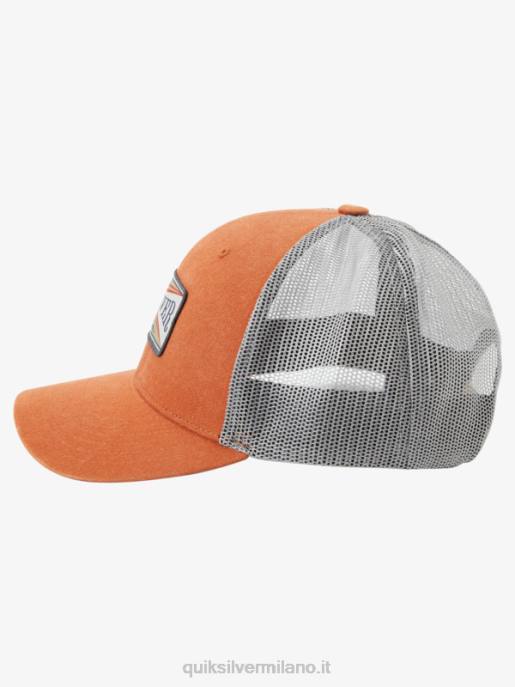 esso Quiksilver uomini cappello da camionista da traino arancia mecca HTZR439